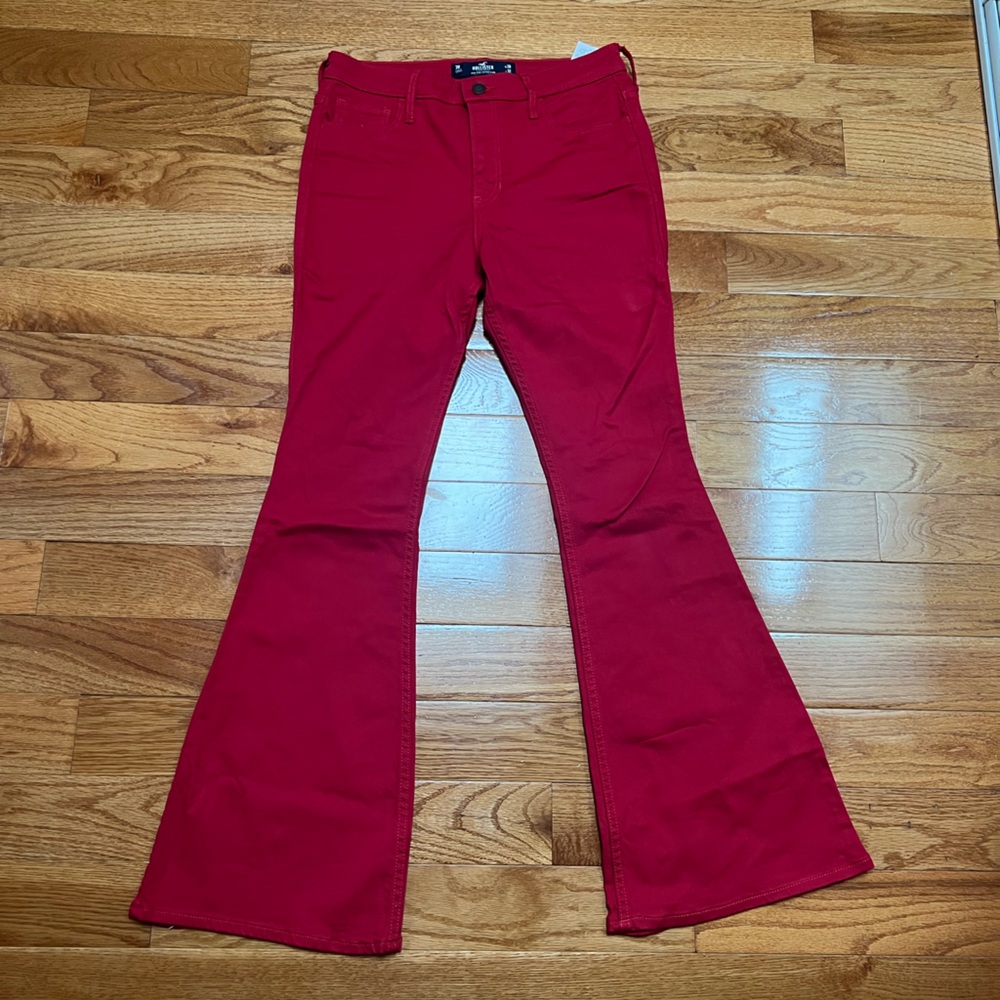 Red Flared Jeans